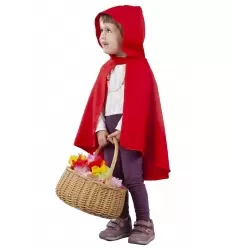 Capa roja capucha bebe