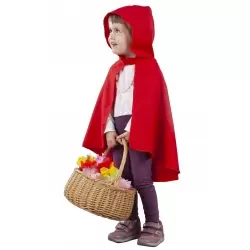 Capa roja capucha bebe