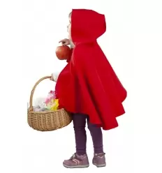 Capa roja capucha bebe 2