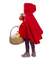 Capa roja capucha bebe 2