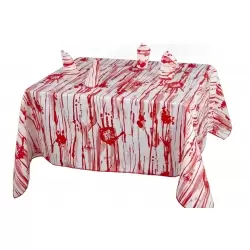 Mantel con servilletas halloween