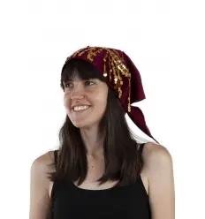 Pañuelo para la cabeza lentejuelas 2