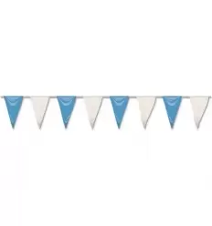 BOLSA BANDERA TRIANGULAR BLANCO Y AZUL