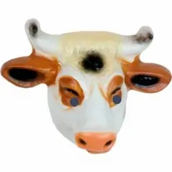 MÁscara de plÁstico cow