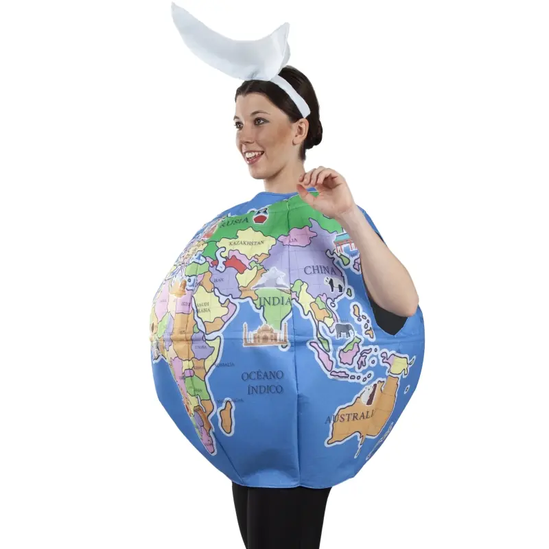 Disfarce de bola do mundo adulto