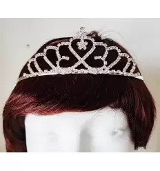 Diadema brillantes 5,5 cm. alto