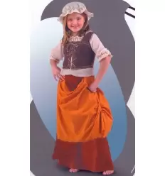 Maidservant medieval kids costume