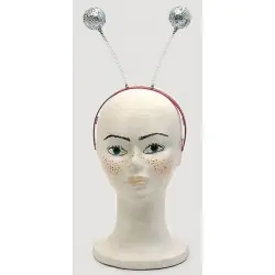Diadem with two glitter balls