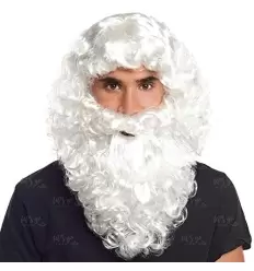PELUCA Y BARBA DE REY BLANCA