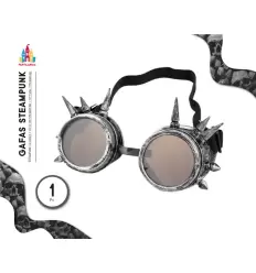 GAFAS STEAMPUNK PLATA