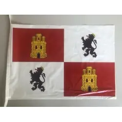 Saco bandeira de plástico de Castela e Leão, dupla face