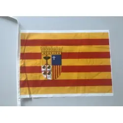 Bandeira de plástico de Aragão, dupla face