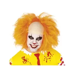 PELUCA LUXE PAYASO MALVADO NARANJA