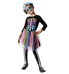 DISFRAZ ESQUELETO TUTU NIÑA 2