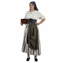 DISFRAZ GRANJERA MEDIEVAL ADULTO
