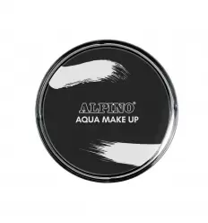 Maquillaje negro al agua en polvera