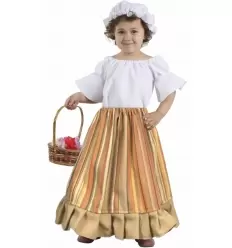 Disfraz campesina medieval niña