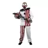 Disfraz payaso asesino rayas