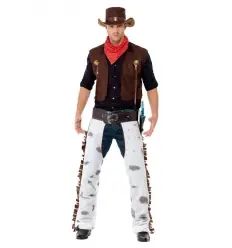 DISFRAZ VAQUERO CON SOMBRERO ADULTO