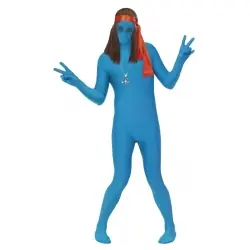 DISFRAZ SEGUNDA PIEL AZUL ADULTO