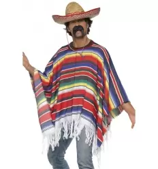 PONCHO MULTICOLOR ADULTO