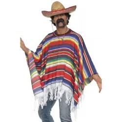 PONCHO MULTICOLOR ADULTO
