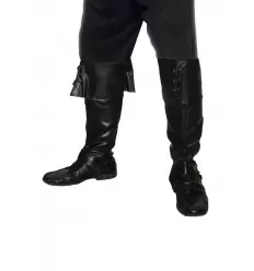 CUBREBOTAS NEGRAS PIRATA ADULTO