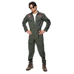 DISFRAZ AVIADOR TOP GUN ADULTO