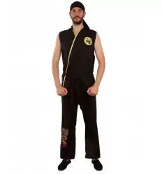 DISFRAZ KARATEKA NEGRO ADULTO