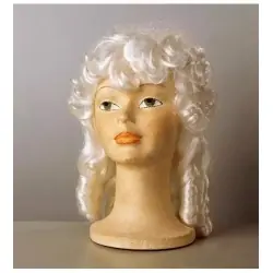 Peluca gran dama blanca