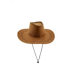 SOMBRERO VAQUERO MARRÓN ADULTO