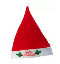 PACK 10 GORRO PAPA NOEL"FELIZ NAVIDAD"