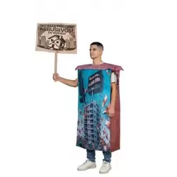 DISFRAZ EDIFICIO PROTESTA ADULTO