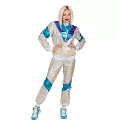 TRAJE HOLOGRAPHIC SHELL DE LOS 80 ADULTO 2