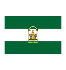 Bandera Andalucía para Exterior con escudo 150x100 cm