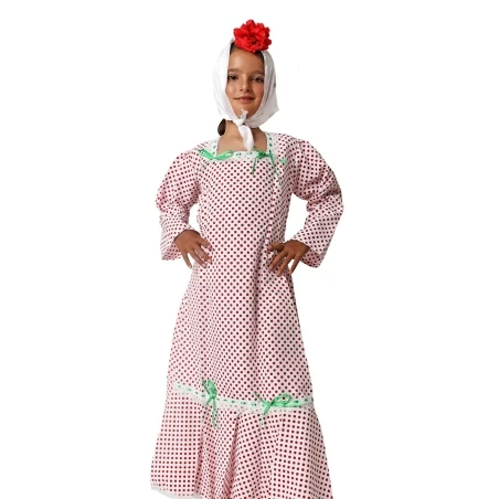 Pañuelo chulapa infantil blanco