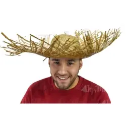 Chapéu espantalho vime escuro