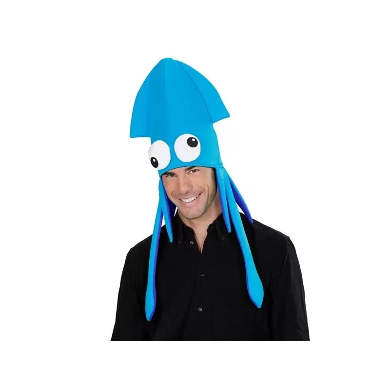 SOMBRERO CALAMAR GIGANTE AZUL