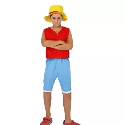 DISFRAZ SOMBRERO DE PAJA INFANTIL