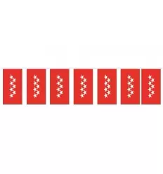 Bolsa bandera madrid de papel 15x20 cm.