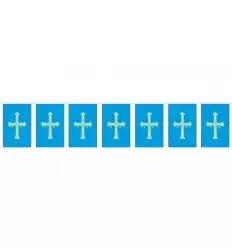 Bolsa bandera asturias de papel 15x20 cm.