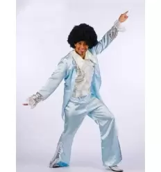 DÉguisement disco annÉes 60 bleu