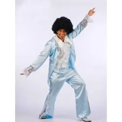 DÉguisement disco annÉes 60 bleu