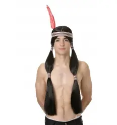 Apache longa peruca preto