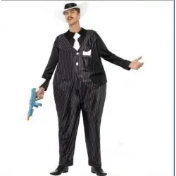 Fato de gangster xxl