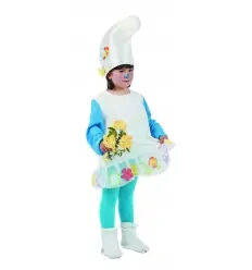 Fato smurfina da floresta infantil