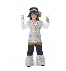 Disfraz hippie niÑa