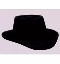 Cowboy flocking black hat