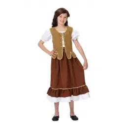 Maidservant medieval kids costume