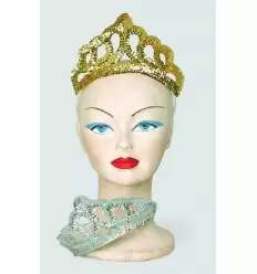 Diadema lentejuelas. oro,plata